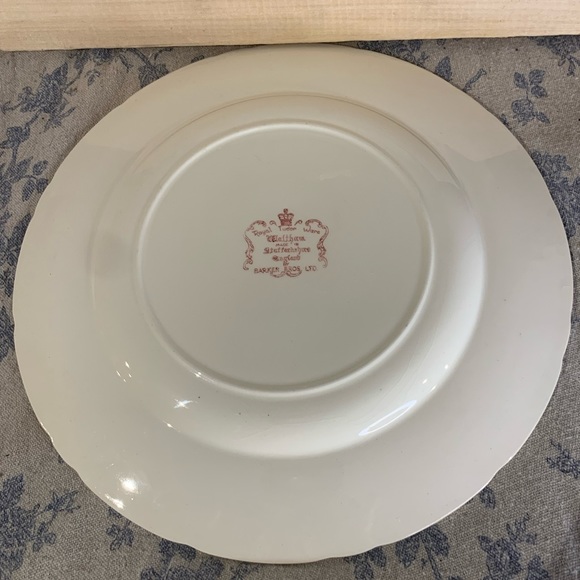 VTG Set of 2 Barker Bros Royal Tudor Ware Waltham 10" Plates Pair Transferware - Picture 8 of 14